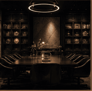 A refined corporate whisky tasting room in Georgetown.