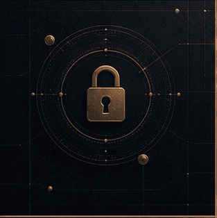 A locked leather privacy ledger with warm Georgetown light.